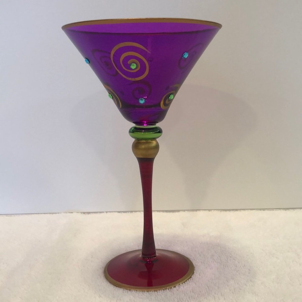 Colorful Martini Glass